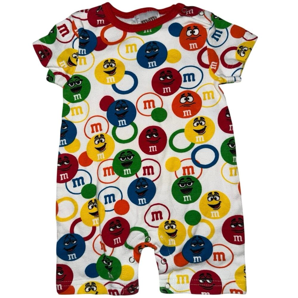 M&M Peanuts Toddler Sleeper Day outfit onesie 6 Months VGC m & m world Hershey